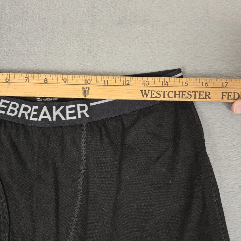Icebreakers Pants Mens 2XL Black Merino Wool Baselayer BodyFit 260Thermal